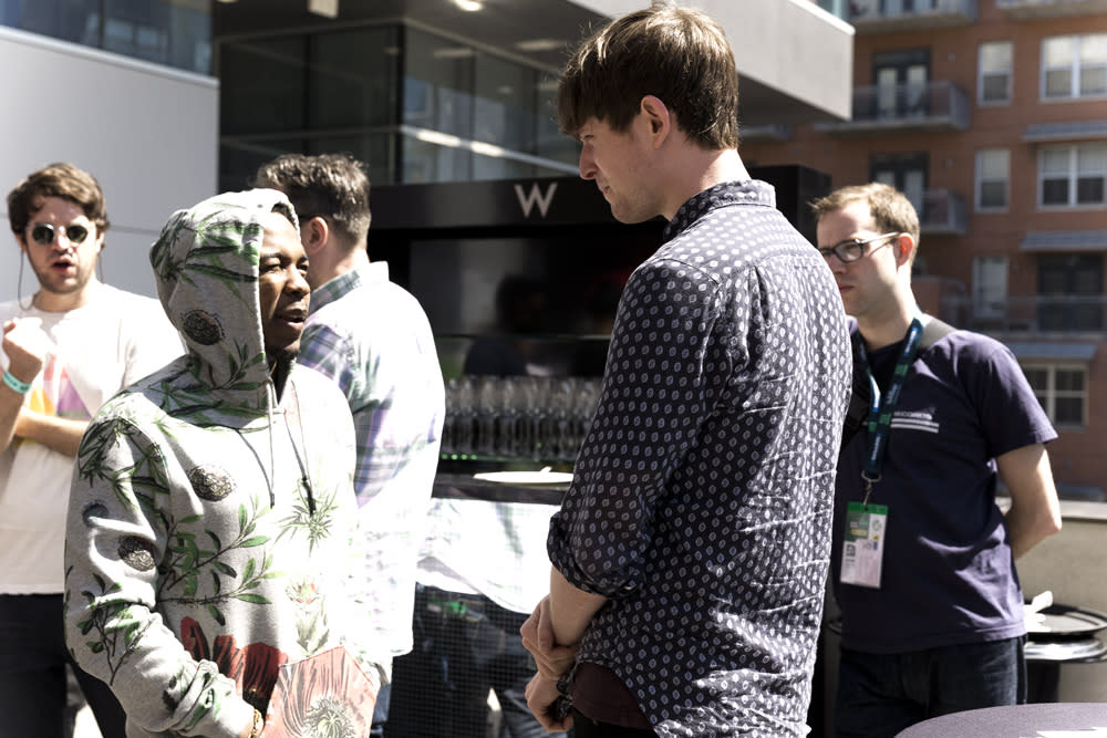 James Blake saat tur bersama Kendrick Lamar di Eropa